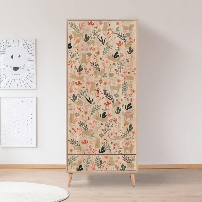Hanah Home City Gardrop Cat Multicolor